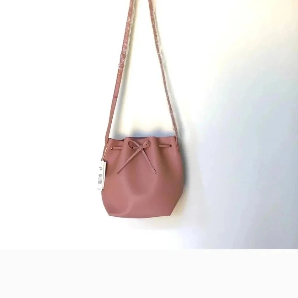 NWT Kayla+Ava dusty pink vegan leather satchel